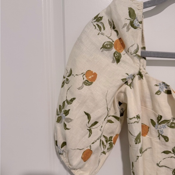 NWOT Reformation Belgium Linen Maxi Dress in Citron - Picture 4 of 8